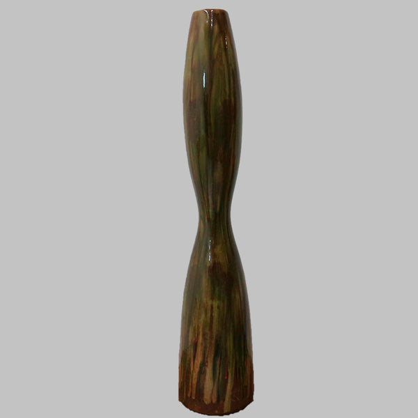 Tall Ceramic Drip Glazed Vase