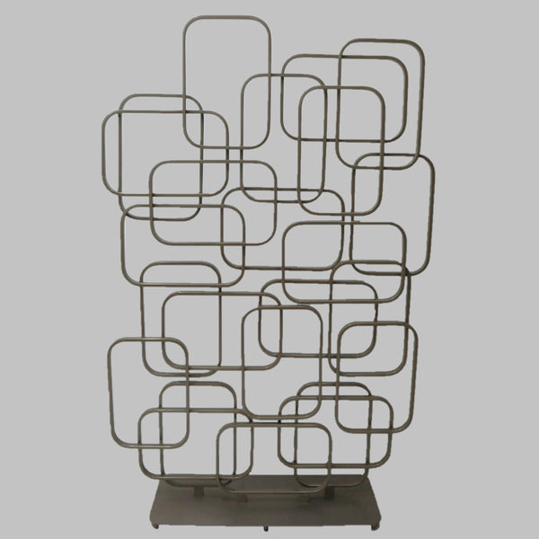 Metal Geometric Screen Sculpture (2-Available)