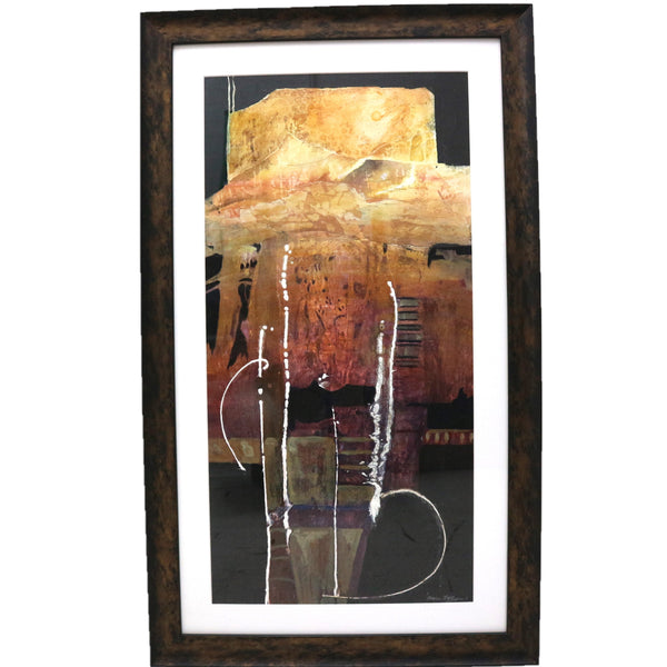 “Untitled” by Marie Hoffpauer Framed Mixed Media
