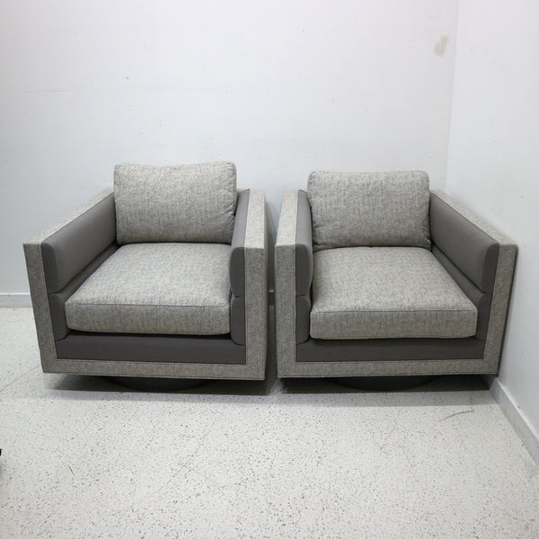 Pair Vanguard Grantley Swivel Chairs