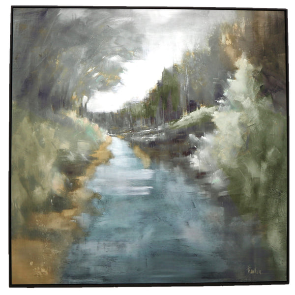 “Faraway River” by Unknown Signed Giclee