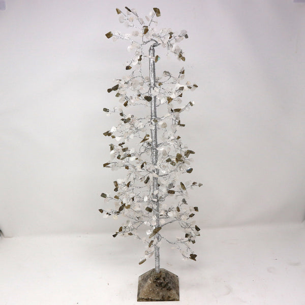 Labradorite & Quartz Wire Tree