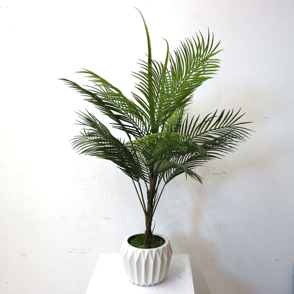Faux Palm Plant in Pot