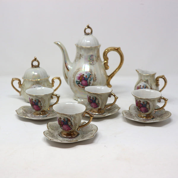 Vintage Ceramic Tea Set -Service for 4