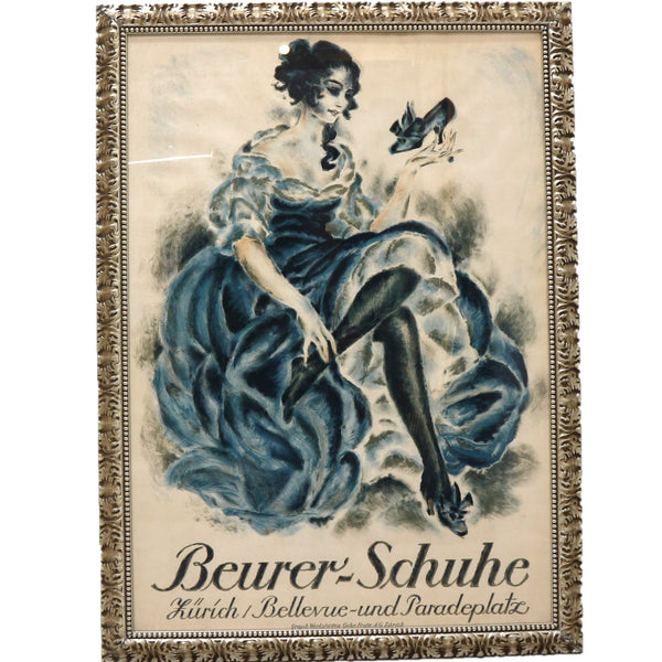 “Beurer-Schuhe” Framed Original Poster Print