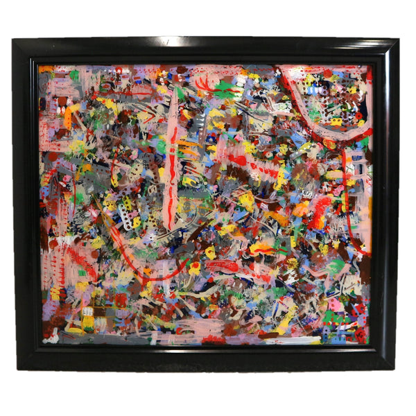 “Scattered Colors” by Mitch Goldminz Acrylic on Glass