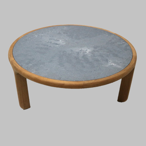 Sutherland Radia Low Teak Coffee Table With Stone Top