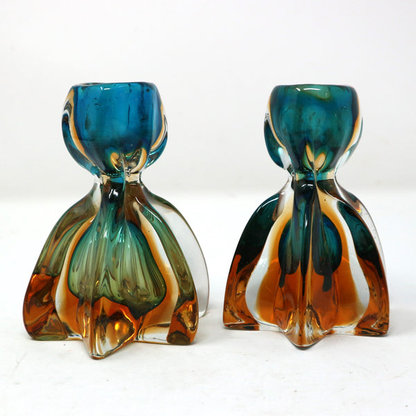 Pair of Vintage Murano Candle Holders