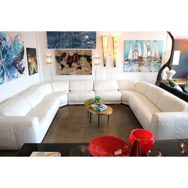 American Leather Malibu Sectional in White