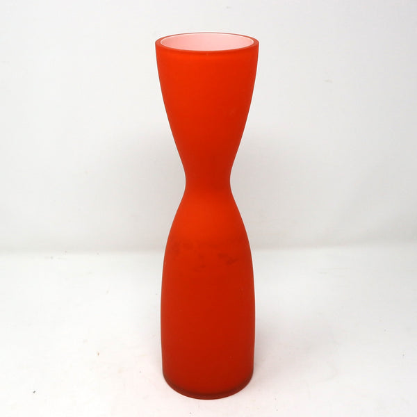 Design House Frosted Orange Vase “As Is”