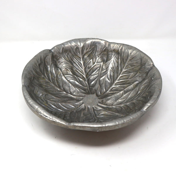 Metal Leaf Bowl