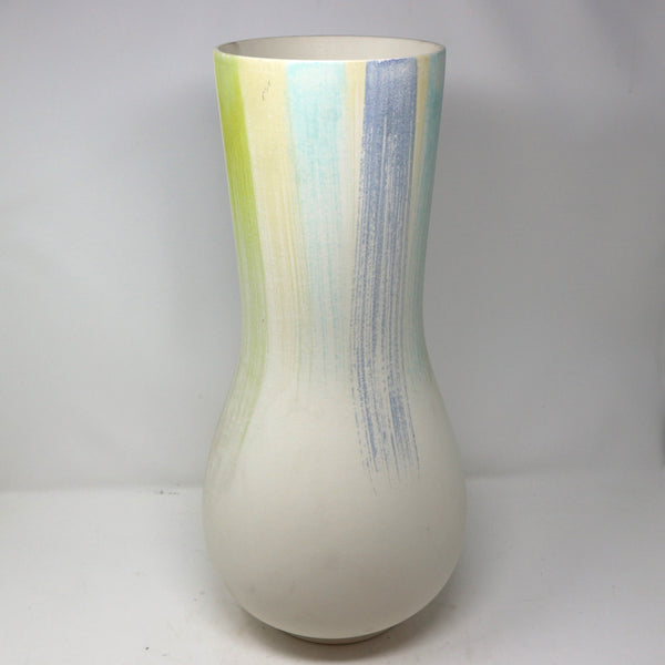 White Color Stripe Vase