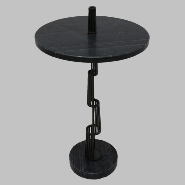 Stone & Metal Side Table