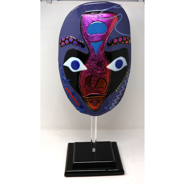 Art Glass Mask on Stand by Shawn Athari