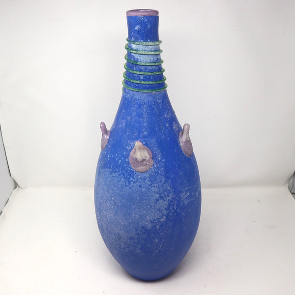 Blue, Purple & Green Glass Vase