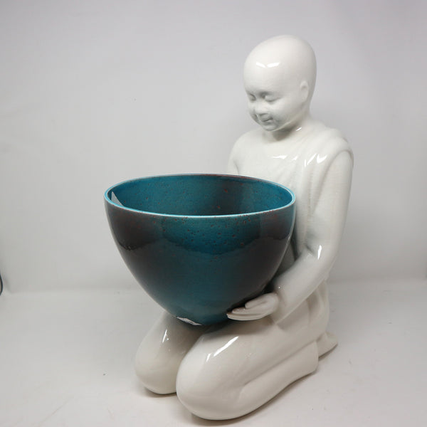 Ceramic Aqua Offering Bowl