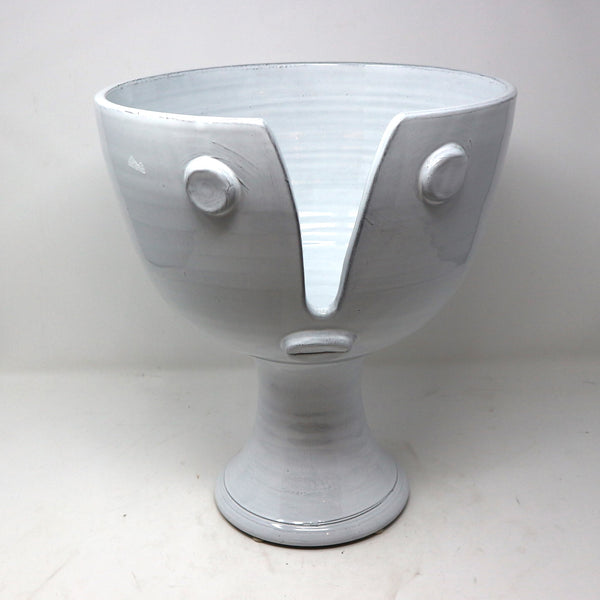 White Italian Pedestal Face Bowl