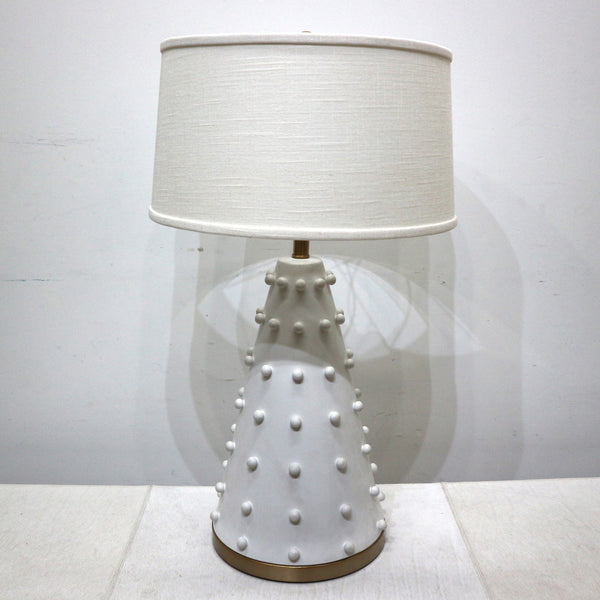 White Cone Ball Lamp