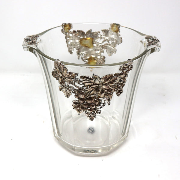 Arthur Court Designs Silver & Glass Ice Bucket