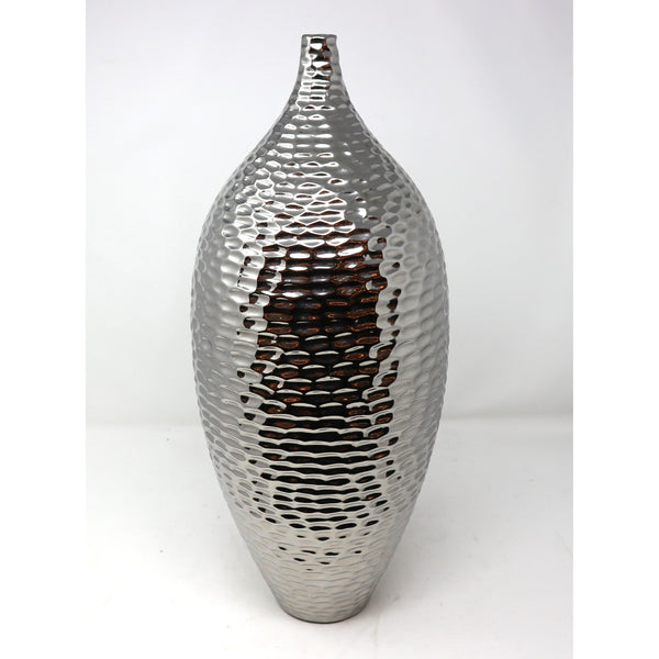 Silver Ceramic Vase