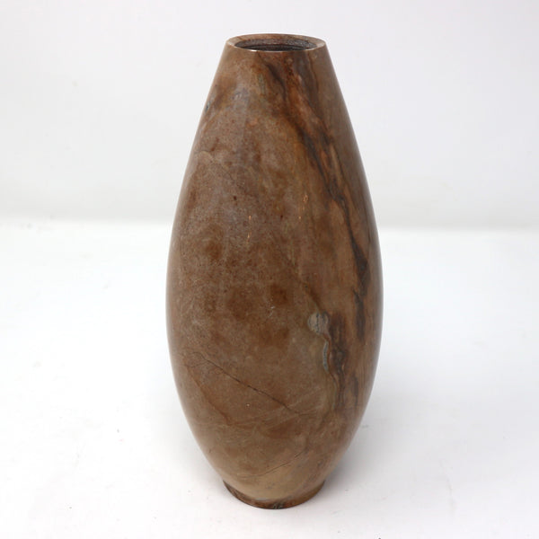 Toffee & Grey Tall Marble Vase