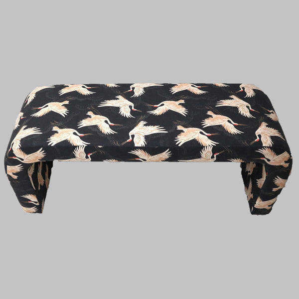 Crane Flock Upholstered Waterfall Bench