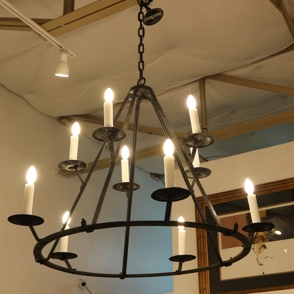 Tower Lighting Simple Iron Chandelier