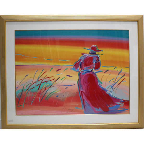 “Walking in Reeds” by Peter Max Framed Serigraph 87/100