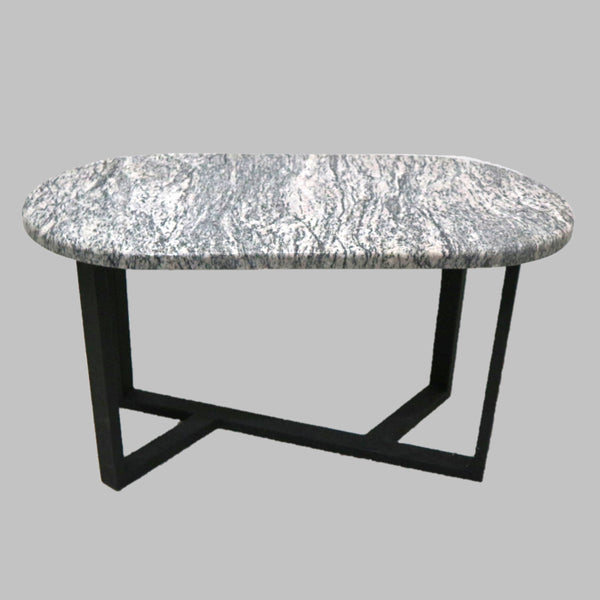 Custom Oval Granite Side Table