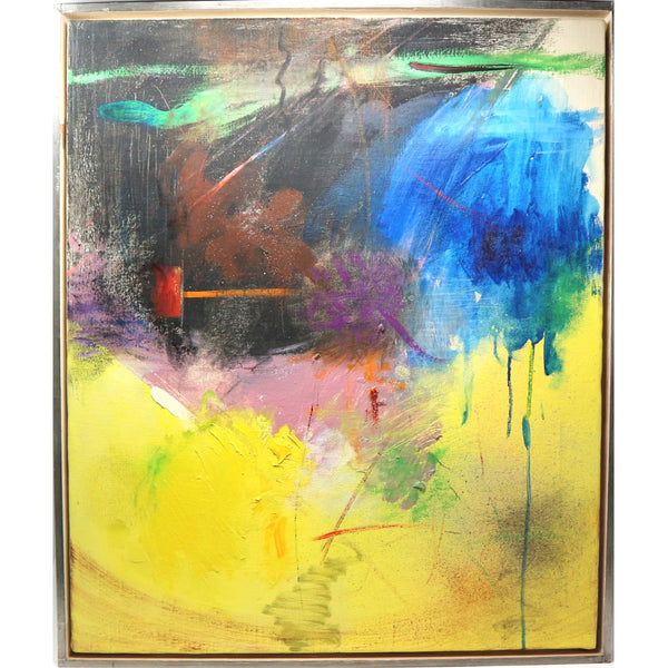 “Untitled” by Herb Rogalla Framed Acrylic on Canvas 1963