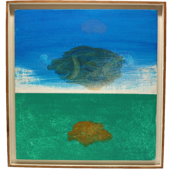 “3 Clouds” by Herb Rogalla Framed Acrylic on Masonite 1976