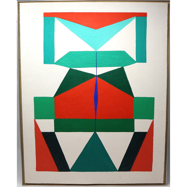 “Untitled” by Herb Rogalla Framed Acrylic on Canvas & Board 1970