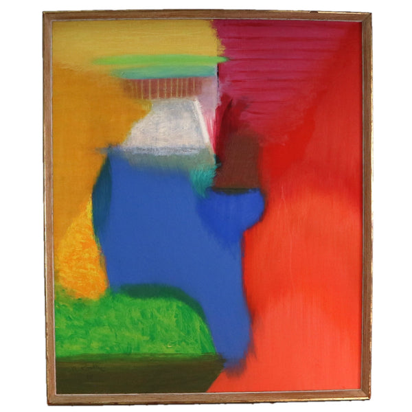 “Untitled” by Herb Rogalla Framed Oil on Canvas-1972