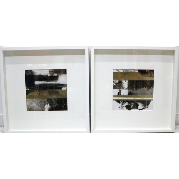 “Untitled” Diptych by Alan Smith Framed Acrylic on Acetate