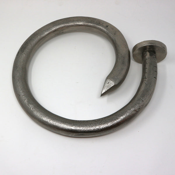 Arteriors Silver Curved Nail Sculpture (Two Available)