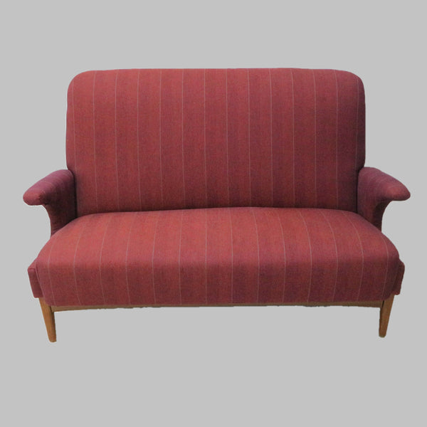 Original Danish Modern Re-Upholstered Settee