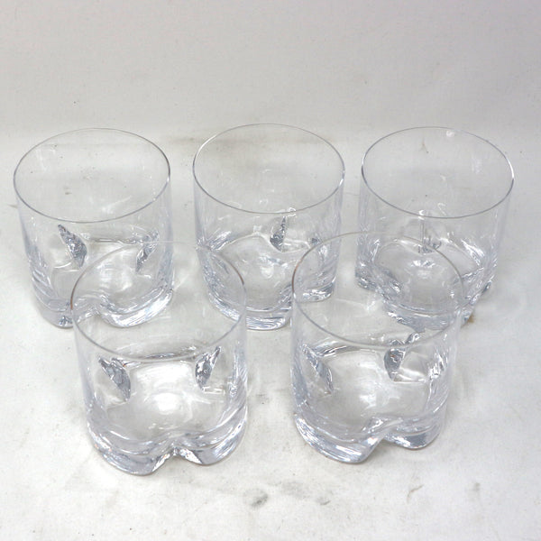 Set of 5 Crystal Rocks Glasses