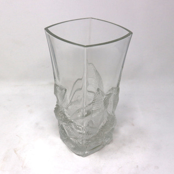 Vintage French Chestnut Cut Glass Vase