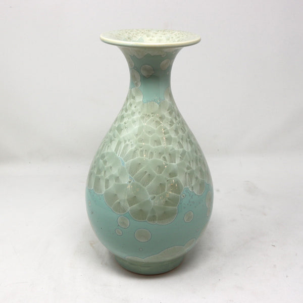 Crystal Glaze Light Blue Porcelain Vase