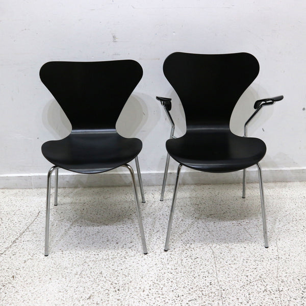 Set of 6 Black Butterflies Dining Chairs