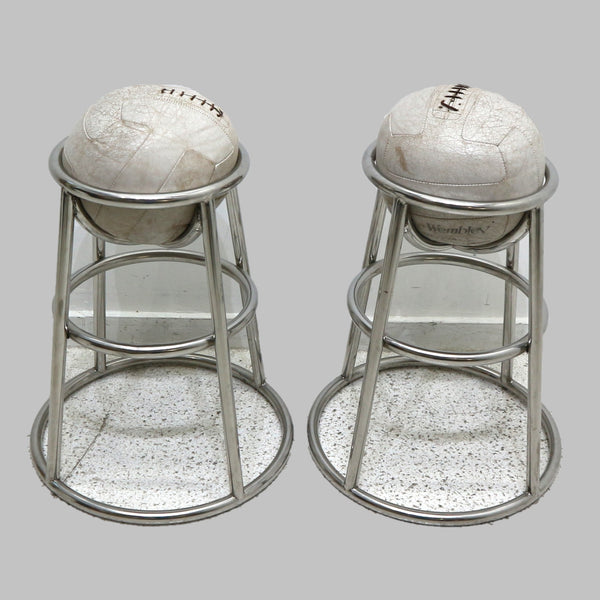 Pair J. Salter & Sons Ball Counter Stool