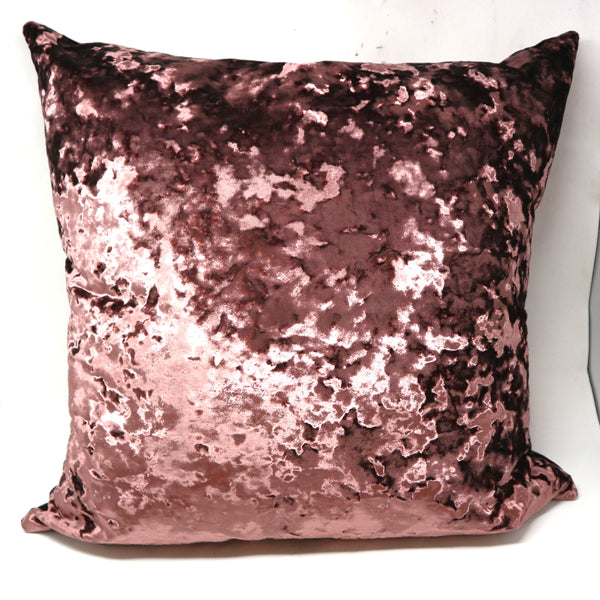 Pair of Twilight Crushed Velvet Down Pillows