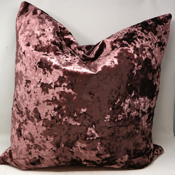 Pair of Twilight Crushed Velvet Down Pillows