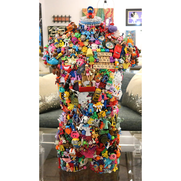 Vintage Toy Collage Mannequin