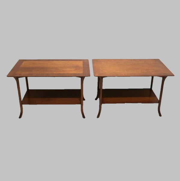 Pair of Walnut Occasional Tables by Th Robsjohn-Gibbings for Widdicomb