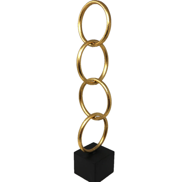 Uttermost Goldleaf Rings Sculpture