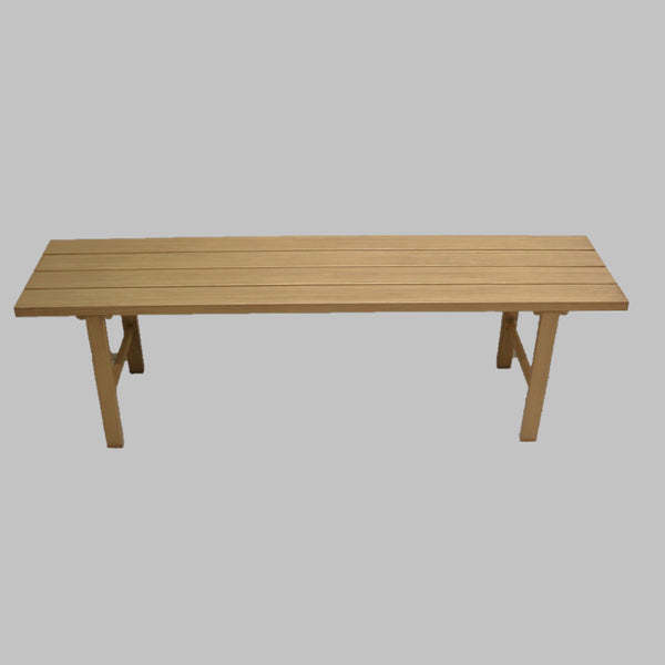 Aluminum Wood Painted Bench