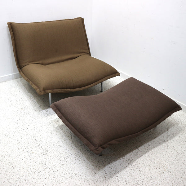 Ligne Roset Calin Chair & Ottoman “As Is”