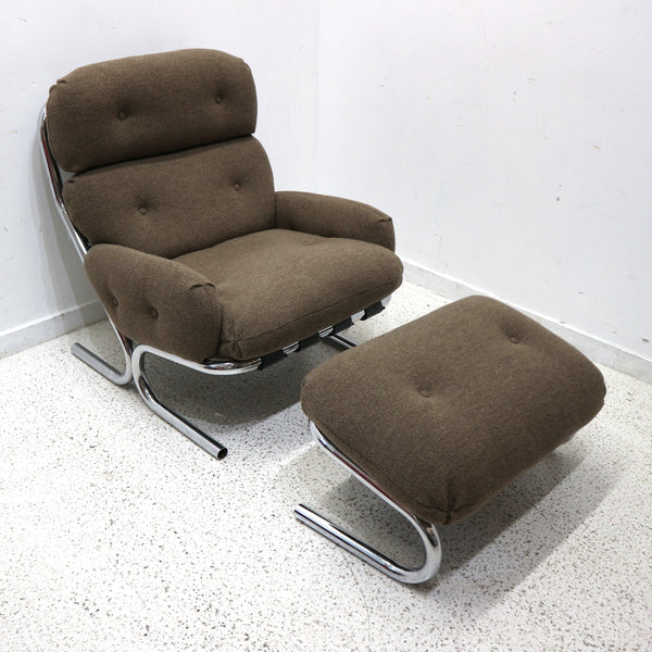 Milo Baughman MCM Chair & Ottoman