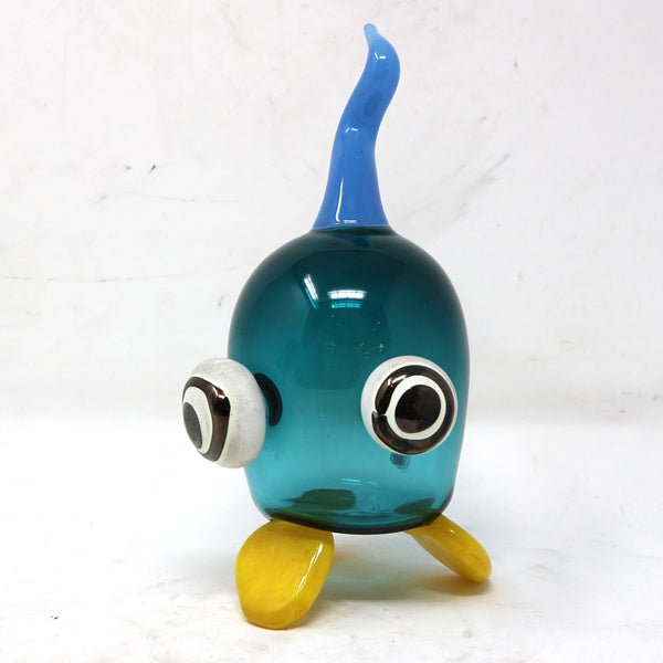Blue & Yellow Art Glass Critter by Blake Boettcher